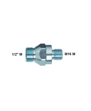 Immagine di ADATTATORE PER FORETTO DIAMANTATO CAROTATRICE DA 1/2 M A M16 M FORATO DIAMETRO 8