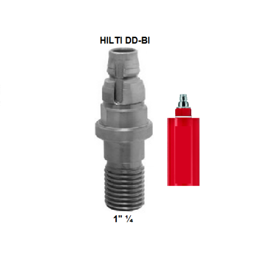 Immagine di ADATTATORE SIMILE DD-BI PER CAROTATRICE HILTI DD100 DD100EL DD130 DD300-BI ET ATTACCO DD BI M 1" 1/4 M