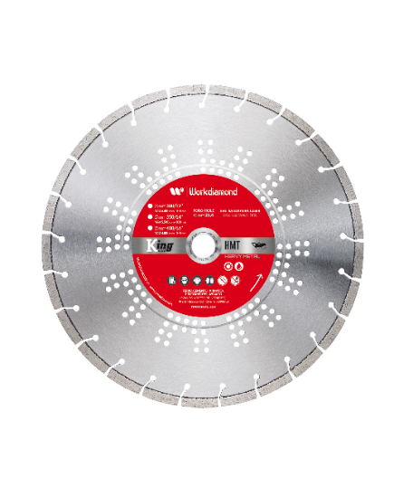 Immagine di DISCO DIAMANTATO HMT D 400 FORO 25,4 PER ASFALTO CEMENTO FERRO PRECOMPRESSI WORKDIAMOND
