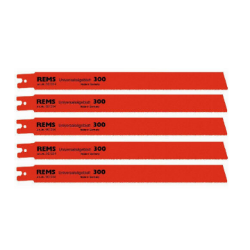 Immagine di LAME PER SEGHETTO ALTERNATIVO FRONTALE 300 MM HSS - BI REMS KIT 5 PEZZI