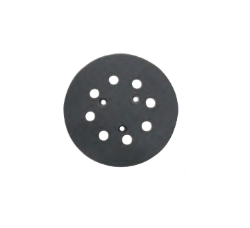 Immagine di PLATORELLO FORATO D 125 mm CON VELCRO MORBIDO PER LEVIGATRICE SV13YA SV13YB HIKOKI HITACHI
