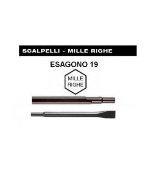 Immagine di SCALPELLO A TAGLIO 50 x 300 CON ATTACCO ESAGONO 19 HITACHI