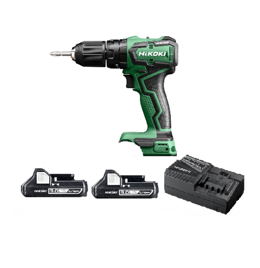Immagine di TRAPANO AVVITATORE A BATTERIA CON PERCUSSIONE DV18DD VOLT 18 Ah 3,0 BRUSHLESS HIKOKI HITACHI IN VALIGIA