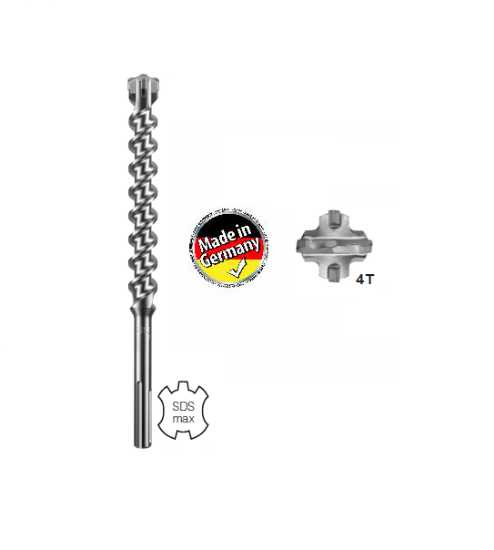 Immagine di PUNTA ELICOIDALE 28 x 570 4T CON ATTACCO SDS MAX HIKOKI HITACHI