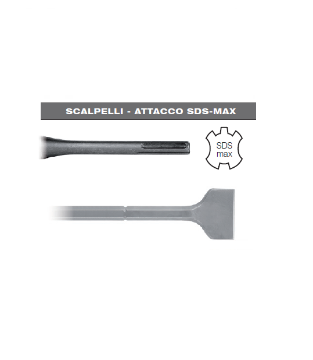 Immagine di SCALPELLO A SPATOLA 50 x 400 CON ATTACCO SDS MAX HITACHI PER MARTELLO