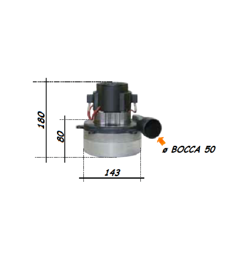 Immagine di MOTORE PER ASPIRAPOLVERE WATT 1200 VOLT 220 D BOCCA 50 LAVOR FASA