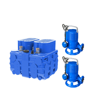 Immagine di ELETTROPOMPA TRITURATRICE GR BLUEPRO 150 KW 1,1 VOLT 220 x 2 CON VASCA BLUEBOX 500 LITRI ZENIT
