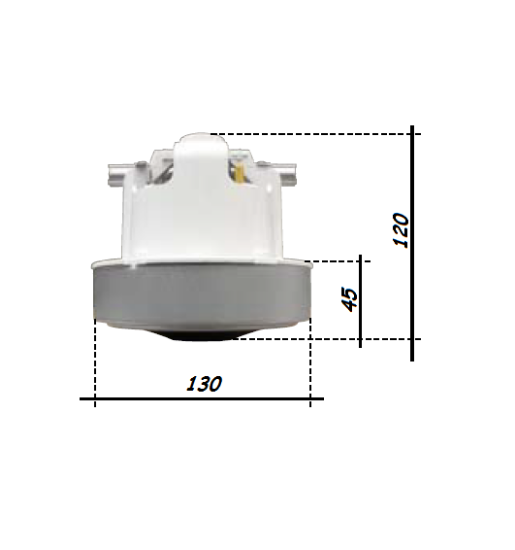 Immagine di MOTORE PER ASPIRAPOLVERE WATT 1100 VOLT 220 LAVOR WHISPER SILENT SAHARA