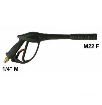 Immagine di PISTOLA PROFESSIONALE PER IDROPULITRICE ENTRATA 1/4" MASCHIO USCITA M22 FEMMINA