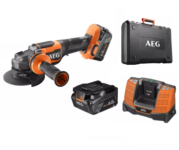 Immagine di SMERIGLIATRICE A BATTERIA BEWS18-125BLPX2-602C VOLT 18 Ah 6,0 AEG IN VALIGIA