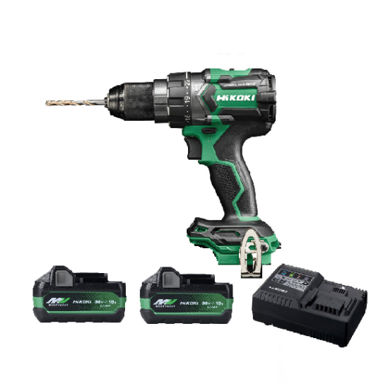 Immagine di TRAPANO AVVITATORE A BATTERIA CON PERCUSSIONE DV18DC MULTI VOLT Nm 140 HIKOKI