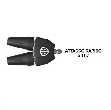 Immagine di TESTINA TURBO DOPPIO UGELLO ROTANTE PER IDROPULITRICE DPS 7.0 DUAL ANNOVI REVERBERI