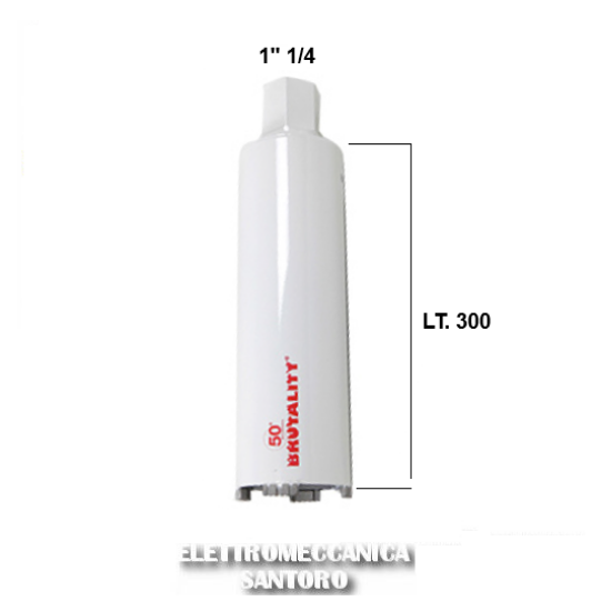 Immagine di CORONA FORETTO A SECCO DIAMANTATO D 68 x 300 ATTACCO 1" 1/4 PER CAROTATRICE BRUTALITY SIFA