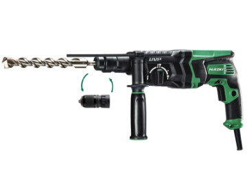 Immagine di MARTELLO TASSELLATORE DH28PMY2 UVP WATT 850 SDS PLUS HIKOKI HITACHI DOPPIO MANDRINO