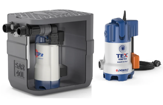 Immagine di STAZIONE DI SOLLEVAMENTO SAR 40 CON ELETTROPOMPA VORTEX TEX 2 HP 0,50 VOLT 220 PEDROLLO