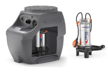 Immagine di STAZIONE DI SOLLEVAMENTO SAR 250 CON ELETTROPOMPA TRITURATRICE TIGM 1.1 HP 1,5 PEDROLLO