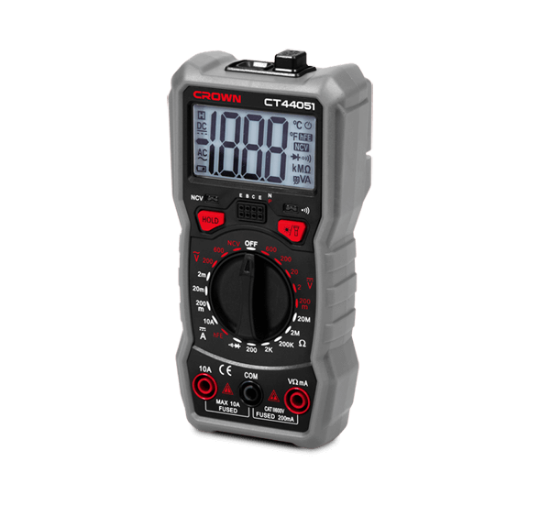 Immagine di MULTIMETRO TESTER DIGITALE CT44051 600 VOLT 4 MODALITA' DI MISURAZIONE CROWN