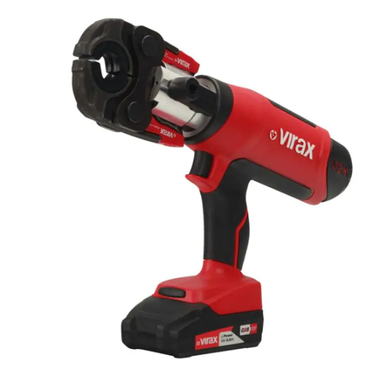 Immagine di PRESSATRICE ELETTROMECCANICA VIPER M2X VOLT 18 Ah 2,0 + INSERTI TH 16 - 20 - 26 VIRAX