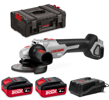 Immagine di SMERIGLIATRICE A BATTERIA CT23001-125HX-4 BMC D 125 mm VOLT 20 Ah 4,0 BRUSHLESS CROWN