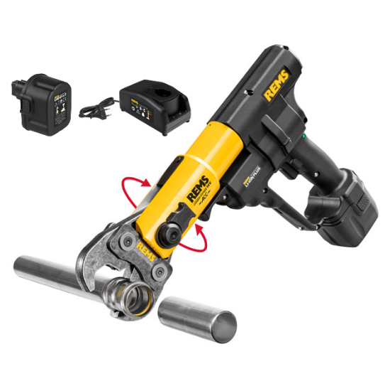 Immagine di PRESSATRICE RADIALE A BATTERIA AKKU PRESS ACC 14,4 VOLT Ah 5,0 IN VALIGIA L-BOXX REMS