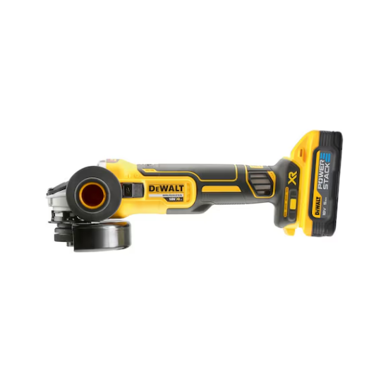Immagine di SMERIGLIATRICE A BATTERIA DCG405H D 125 mm VOLT 18 CON 2 BATTERIE XR 5,0 AH POWERSTACK BRUSHLESS DEWALT