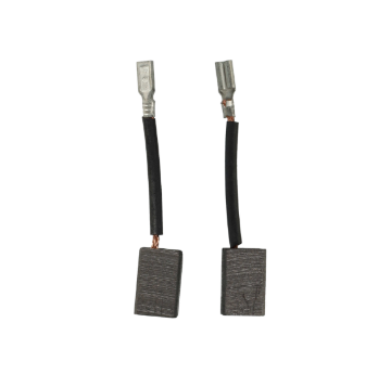 Immagine di COPPIA DI SPAZZOLE CARBONCINI AUTOBLOCCANTI 6,5 x 9 CAVETTO CON FASTON HITACHI 999090