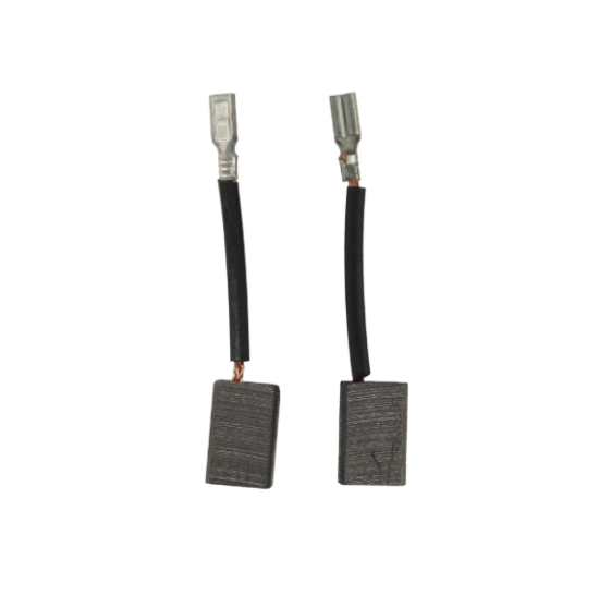 Immagine di COPPIA DI SPAZZOLE CARBONCINI AUTOBLOCCANTI 6,5 x 9 CAVETTO CON FASTON HITACHI 999090