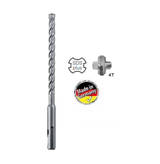 Immagine di PUNTA ELICOIDALE 14 x 215 4 TAGLIENTI CON ATTACCO SDS PLUS HIKOKI HITACHI